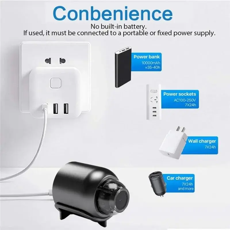 New X5Mini Night Vision 1080P Wireless Surveillance Camera - Image 8