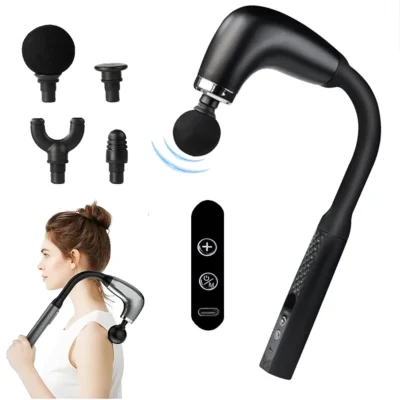 Long Facial Gun Deep Massager With Extended Handle