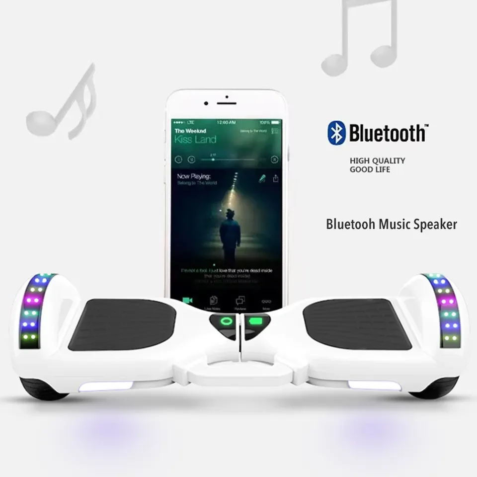 Self-Balancing Electric Hoverboard With LED Lights 6.5-Inch - Image 3