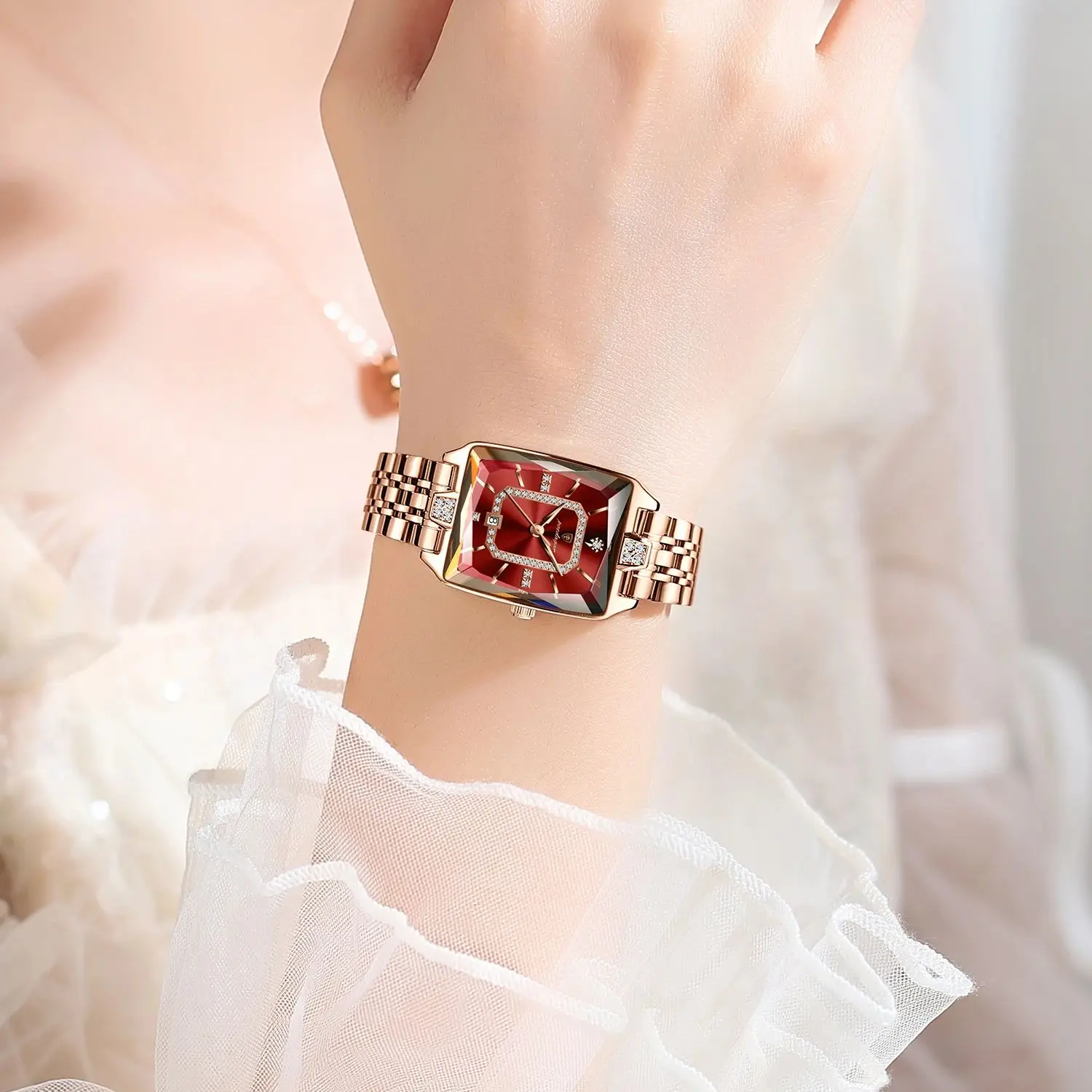 POEDAGAR Top Original Brand Ladies Watch Waterproof Stainless Steel - Image 5