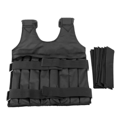 20kg Adjustable Weighted Vest Weight Jacket Exercise Boxing Training Waistcoat Invisible Weightloading Sand Clothing 2022