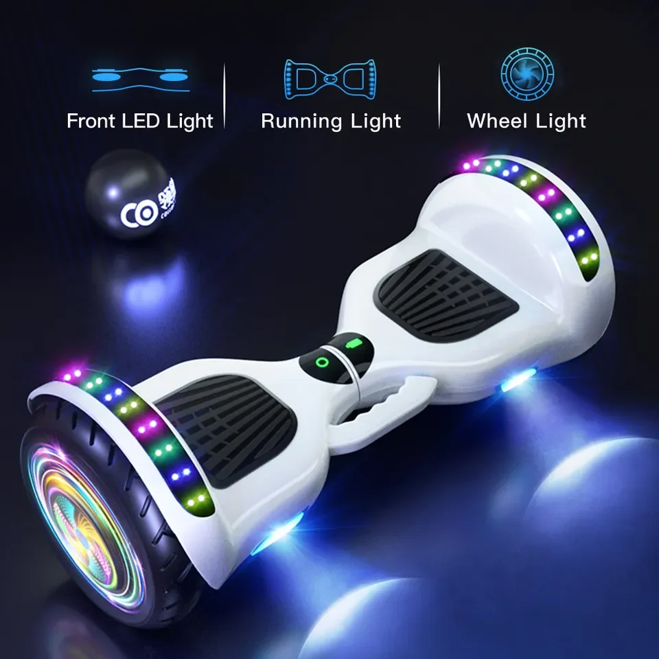 Self-Balancing Electric Hoverboard With LED Lights 6.5-Inch - Image 4